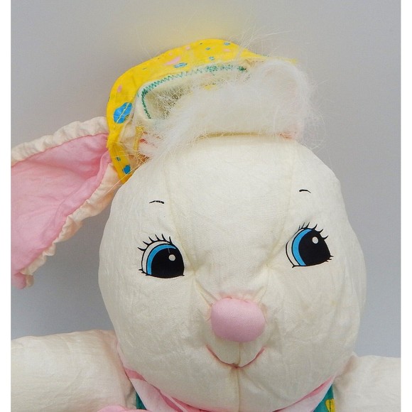Hallmark Crayola Plush Easter Bunny Rabbit Parachute Toy Stuffed Animal 1993 - Picture 9 of 11